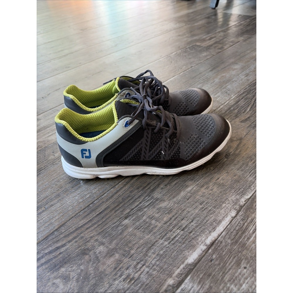 FootJoy DNA Helix Womens Size 7.5 N Golf Shoes Black White Green Neon 98030